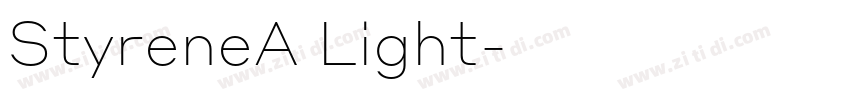 StyreneA Light字体转换